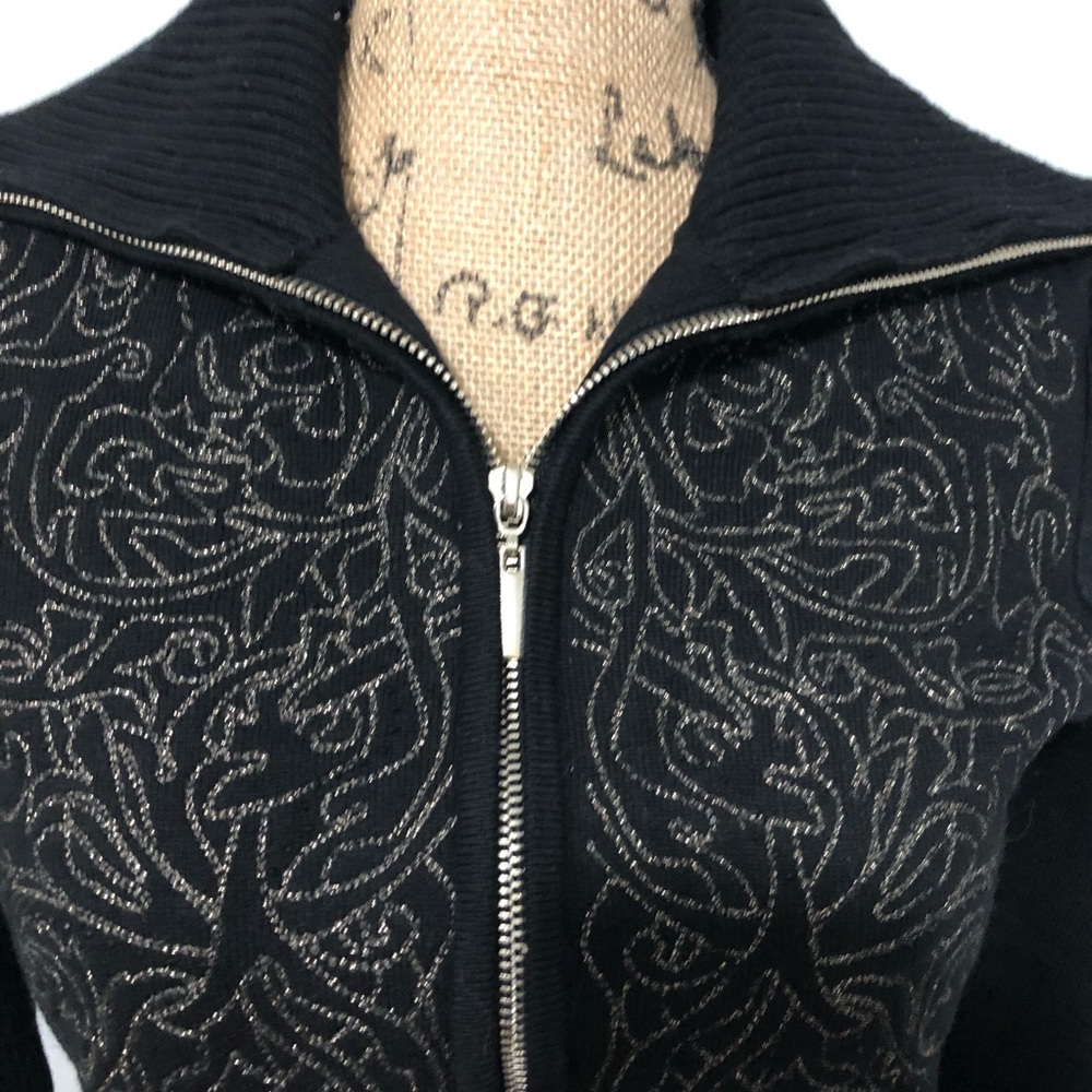 SOLD {WHBM} New Quilted Shimmer Sweater Jacket - Picture 4 of 8